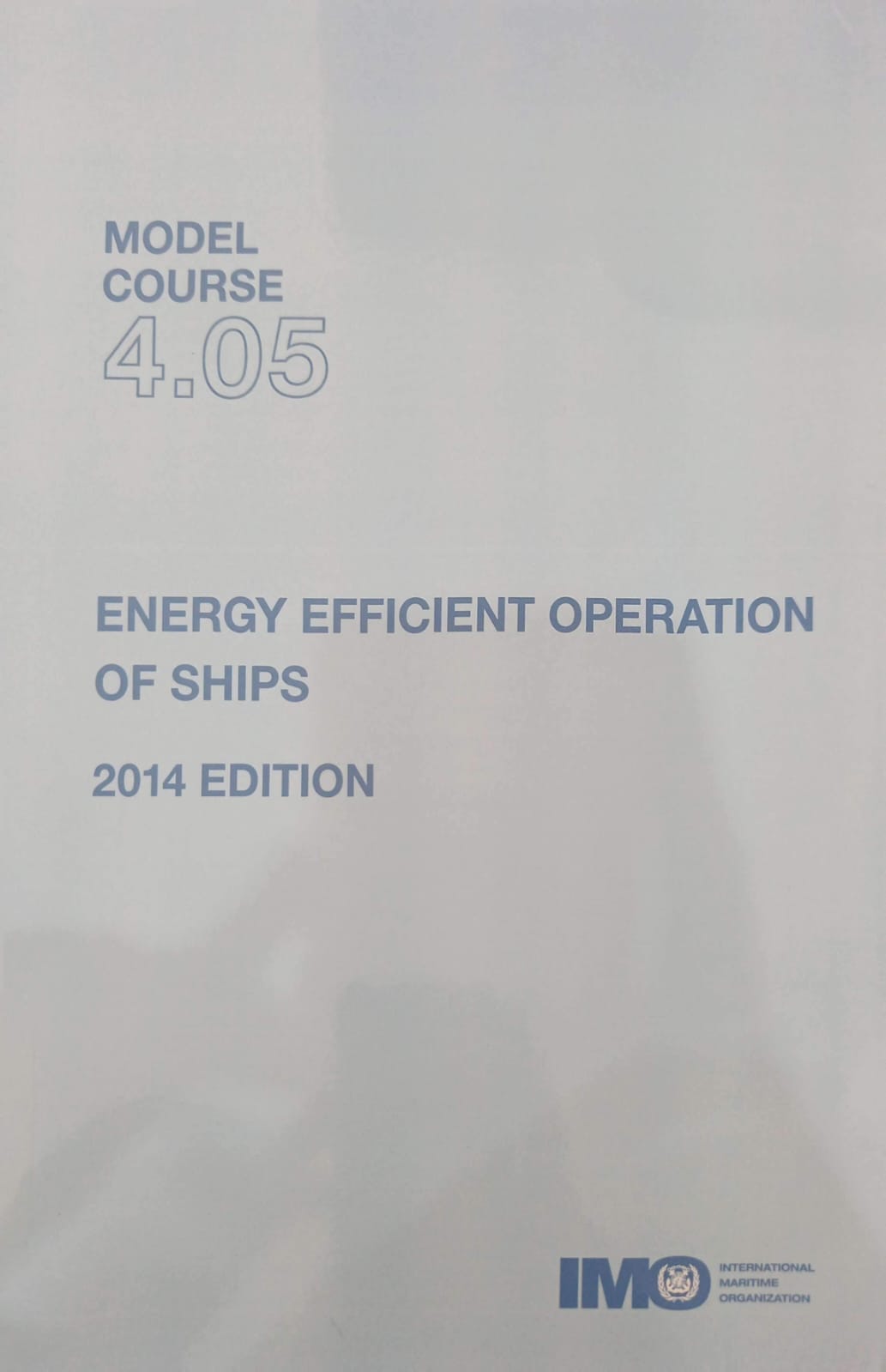 M.C. 4.05 Energy Efficient Operation Of Ships