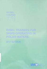 Image of M.C. 7.11 Basic Training For Ships Operating In Polar Waters